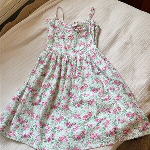 Janie and Jack Floral flower Dress - Pink and Green girls, kids